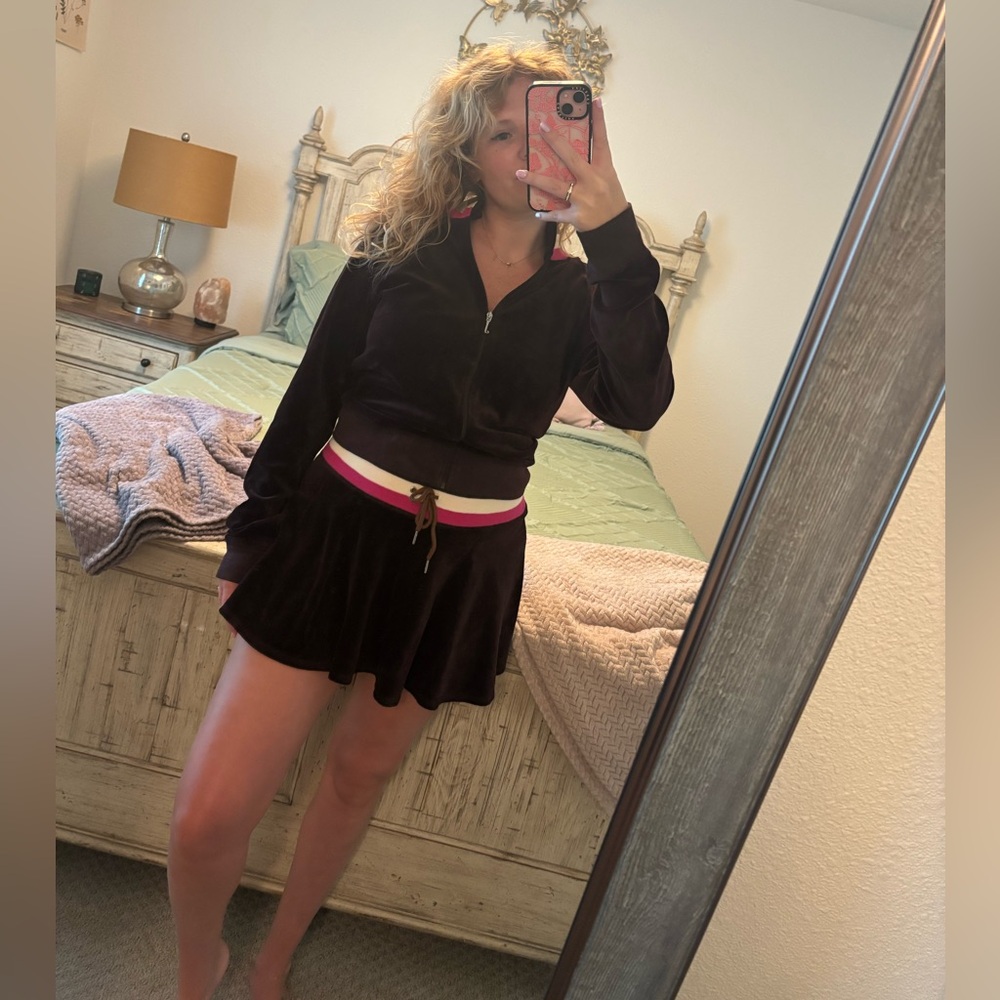 Vintage juicy couture skirt track set L/XL